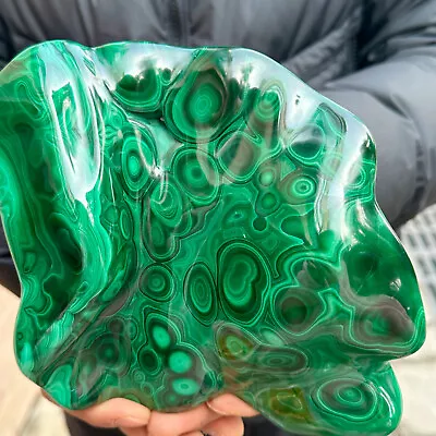 3.4LB Natural Chrysanthemum/Malachite Transparent Cluster Rough Mineral Sample50 • $34