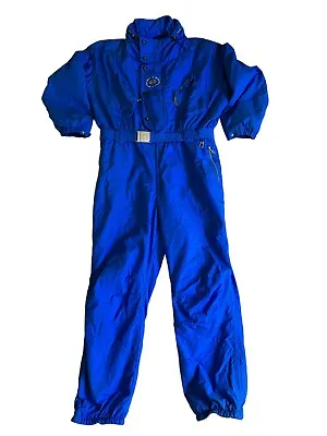 Bogner Ski Snow Suit One Piece  Snow Bib Retro Vtg 80-90s Blue Mens Large 50 USA • $221.09