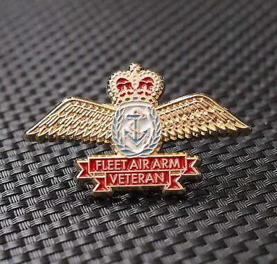 FLEET AIR ARM VETERAN PIN BADGE 30mm UK VETERAN  NAVY RAF 2024 REMEMBRANCE • £4.99