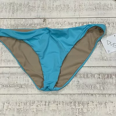 NEW Vicious Young Babes VYB Blue Rosa  V Pant Bikini Swim Bottom XLarge • $14