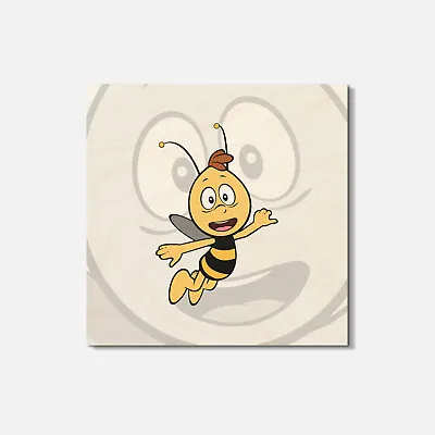 Maya The Bee Cartoon Willy 4'' X 4'' Square Wooden Coaster • $6.30