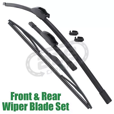 Mitsubishi Colt Mk6 Hatchback 2004-2008 Front & Rear Windscreen Wiper Blades Set • $13.61