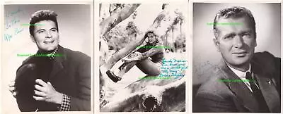 BEVERLY HILLBILLIES SIGNED PHOTO LOT(3) 1960s DONNA DOUGLAS Max Baer BUDDY EBSEN • $202.50