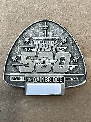 $92.92 • Buy 2023 Indianapolis Indy 500 Silver Pit Badge IMS Pagoda Thunderbirds Flyover