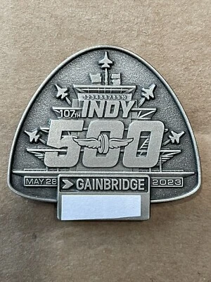 2023 Indianapolis Indy 500 Silver Pit Badge IMS Pagoda Thunderbirds Flyover • $92.92