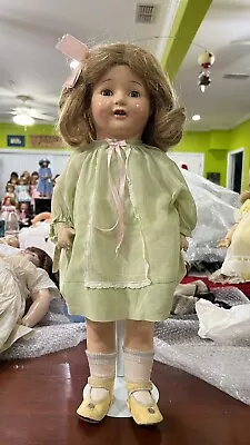 Antique Horsman Rosebud Compo & Cloth Body Doll  19” 1920’s • $100