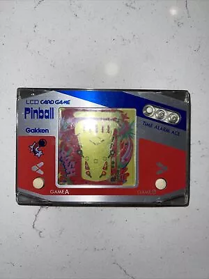 RARE Gakken Pinball Handheld Electronic Game  80s LCD Game - Read • $55