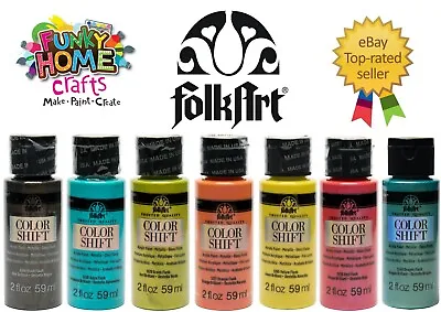 £4.99 • Buy Folkart COLOUR SHIFT 2oz And 40oz Bottles Available 21 Colours To Choose From 