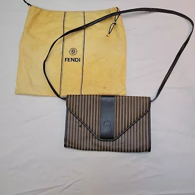 Vintage Fendi Envelope Clutch/Removable Crossbody Strap *See Description* • $74.95