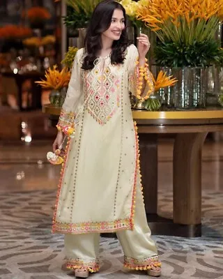 Salwar Kameez Pakistani Indian Suit New Wedding Gown Party Wear Dress Bollywood • $84.70