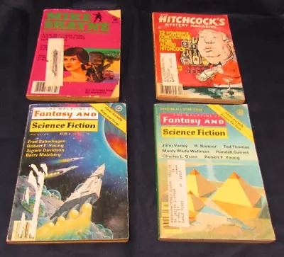 Lot Of 4 Magazine: Fantasy & Science Fiction Hitchcock Mike Shayne • $9.99