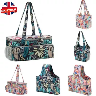 Knitting Yarn Storage Bag Case Crochet Hooks Thread Sewing Kits Organizer Bag • £15.59