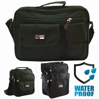 Waterproof Business Crossbody Briefcase Messenger Black Shoulder Satchel Bag • $10.99