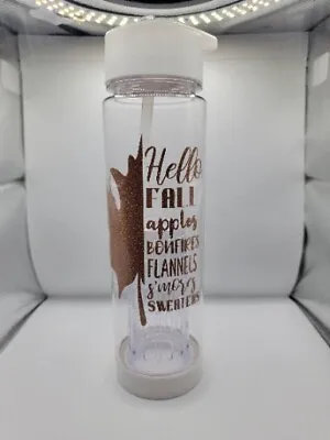 Hello Fall Water Bottle Island Inspired Love  • £9.64