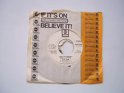 B.B. KING - Ghetto Woman (Stereo & Mono) PROMO - 45 RPM Record  7  Single • $7.19