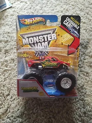 Tropical Thunder Monster Jam Truck (Hot Wheels)(Crushable Car)(2013) • $9.49