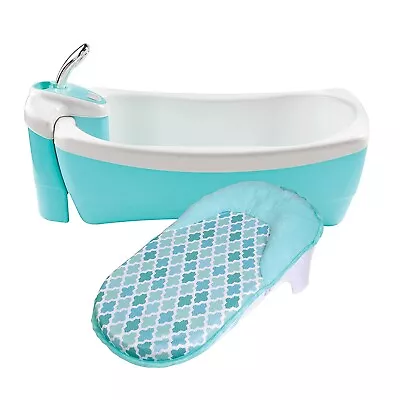 Summer Infant Lil Luxuries Baby Bathtub Whirlpool Bubbling Spa & Shower Blue • $69.98