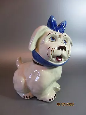 Vintage Shawnee Muggsy Tooth Ache Dog Cookie Jar USA 1940's Ceramic Pottery • $210.56