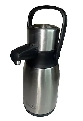 Coleman Vacuum Carafe Coffee Thermos Stainless Steel Pump Action Handle Camping • $33.27