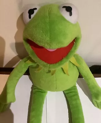 DISNEY KERMIT THE FROG PLUSH THE MUPPETS TOY NEW LARGE 40CM BEANIE BOOS TY Toy • $30.50