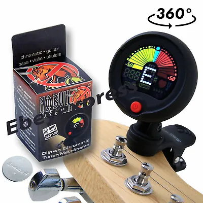 $10.99 • Buy Chromatic LCD DIGITAL Clip On Electric Tuner F Bass Guitar Ukulele Violin Cello