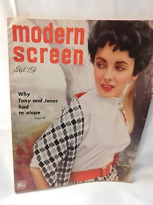 Modern Screen Magazine September 1951 Elizabeth Taylor • $21.04