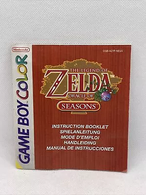 The Legend Of Zelda - Oracle Of Seasons Nintendo Gameboy Color Manual Only • £49.99