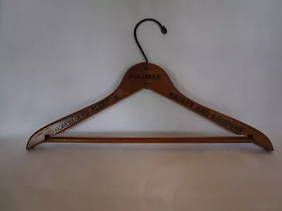 Vintage Pullman Train Car Wooden Coat Hanger • $12