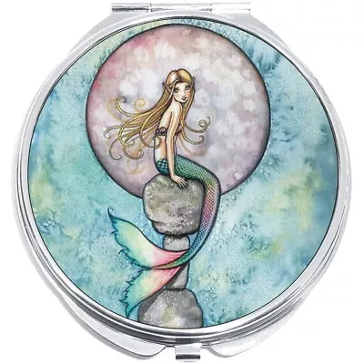 Mermaid Full Moon Compact With Mirrors - Perfect For Your Pocket Or Purse • $16.88