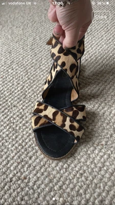 £20 • Buy Topshopflat Sandal Size 5 Animal Gladiator