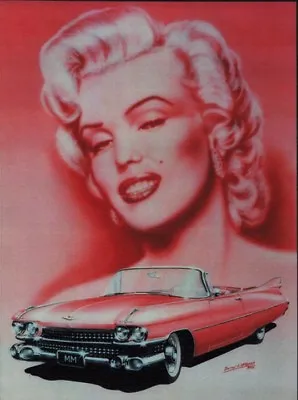Marilyn Monroe With Cadillac Metal Sign • $34.95