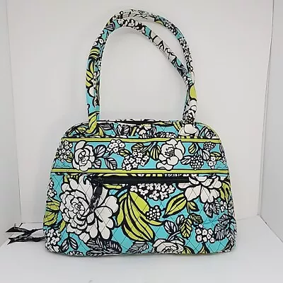 Vera Bradley Island Blooms Bowler Bag Purse Tote 14  X 10  Retired  • $19.99