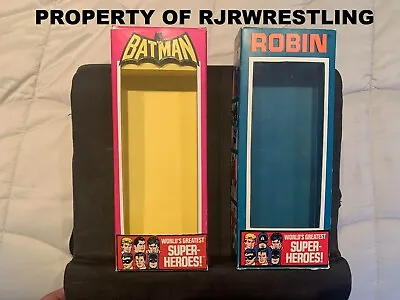 Reproduction Mego Batman & Robin 8  Action Figure Box With Inserts Only Wgsh Dc • $24.99