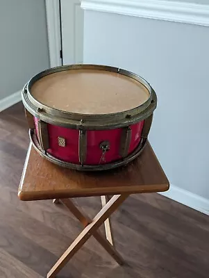 Vintage 1960's MASTRO SNARE DRUM  Red And Gold • $85