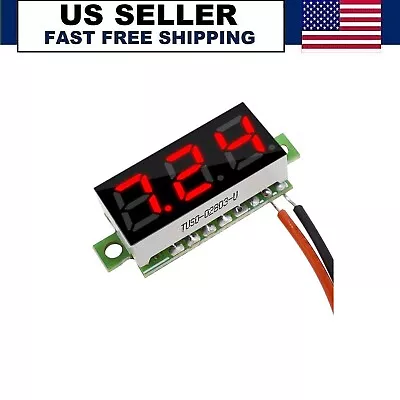 Voltage Tester Meter Mini Digital Voltmeter  LED Digital Display Voltmeter • $8.99