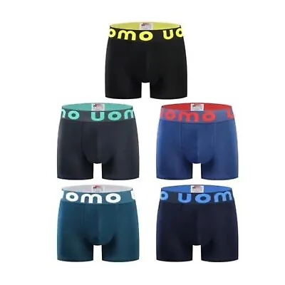 Men's 5 Pack Boxer Shorts Underwear Hipster Underpants Cotton Multi Pack S-3xl • £17.99