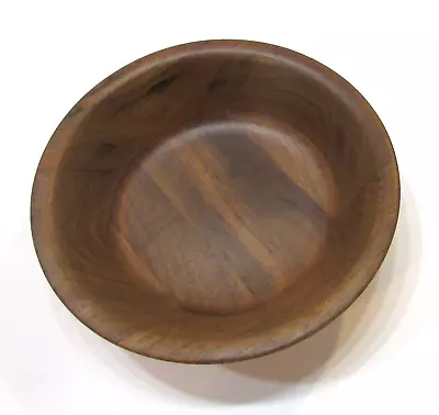 MCM Handmade Kustom Kraft USA Solid Black Walnut Wood Lathe Turned Salad Bowl • $15