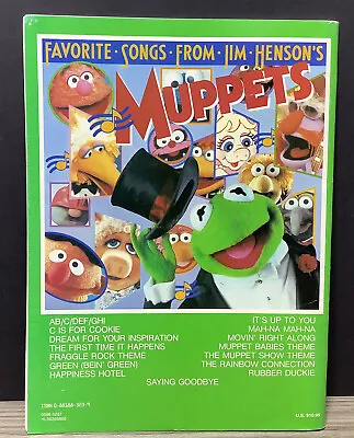 Vintage Favourite Songs Jim Hensons Muppets Sheet Music Book Piano Vocal Guitar • $19.40