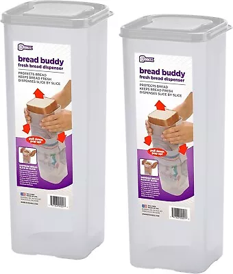 Buddeez Bread Buddy Bread Box (Pack Of 2) – Bread Container For Storage • $21.49