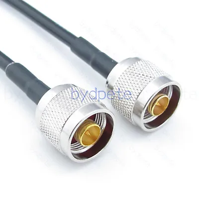 N Male To N Male LMR195 Cable Coaxial Coax Koaxial Kable Low Loss RF 50 Ohm Lot • $5.70