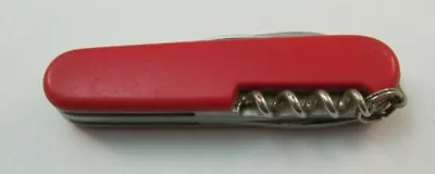 Vintage Victorinox Rostfrei Stainless Economy Swiss Army Knife Red 6 Function • $17.99