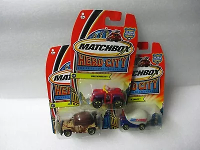 Matchbox China Superfast 2003 Lot Of 3 Assorted Ultra Hero City #2 Blistercard • $2