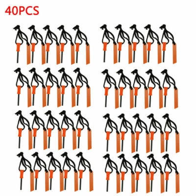$32.99 • Buy Lot 100 Flint Fire Starter Magnesium Steel Striker Emergency Survival Camping