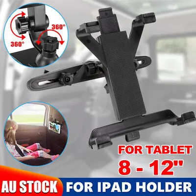 360° Universal Car Seat Headrest Mount Tablet Holder 8-12  For IPad Samsung GPS • $15.45
