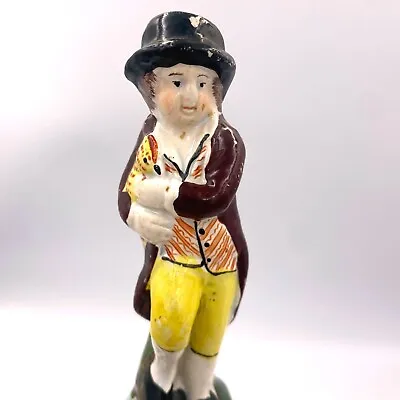 £19.98 • Buy Early Staffordshire Miniature Gamekeeper Figurine (Pearlware? Pratt? Antique)