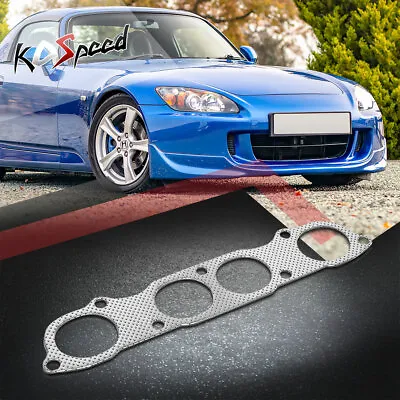 2MM Thick Steel Exhaust Header Manifold Gasket For 00-09 Honda S2000 2.2L L4 • $9.06
