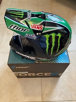 Thor Force AMA Helmet Traxxas Pro Circuit Monster Energy Black Green Size M NEW • $450
