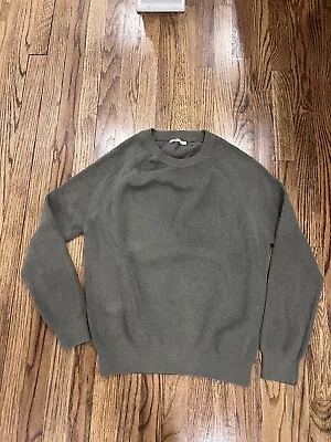 Zara Men’s Crewneck Knit Sweater Pullover Dark Green Size Medium • $25.01
