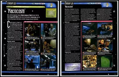 £1.49 • Buy Macrocosm - Voyager - Star Trek Fact File Page