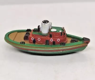 Galoob Vintage Micro Machines Tug Boat 1987 Green & Red - FREE SHIPPING • $11.99